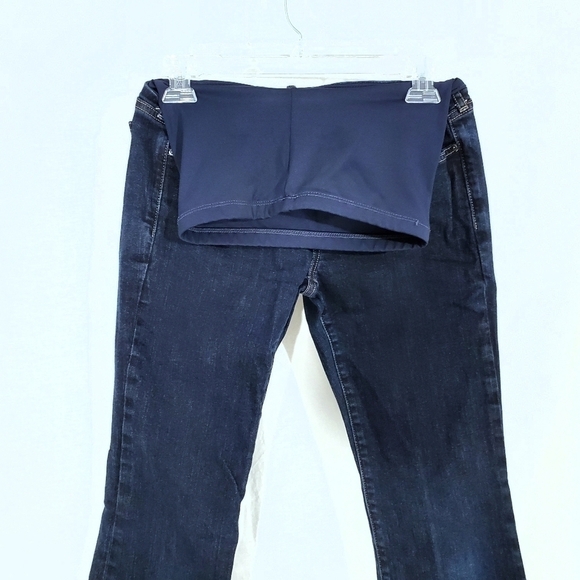 Gap Maternity Full Panel Long & Lean Bootcut Jeans - Picture 4 of 12